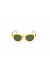 Contacta, Hipsun Floyd, Lunettes de soleil pour homme et femme, verres polarisés, effet brillant, couleur miel, lentille vert