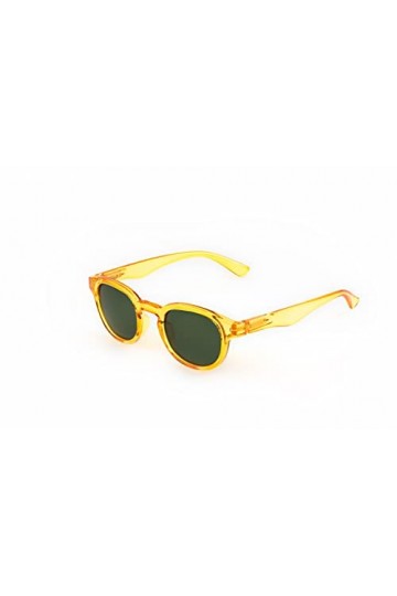 Contacta, Hipsun Floyd, Lunettes de soleil pour homme et femme, verres polarisés, effet brillant, couleur miel, lentille vert