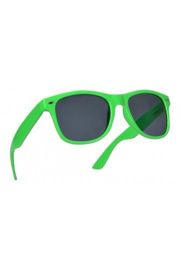 Miobo Lunettes de soleil rétro miroir Nerd Unisexe Club UV400, vert/noir, XS