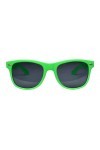 Miobo Lunettes de soleil rétro miroir Nerd Unisexe Club UV400, vert/noir, XS