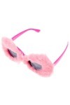 Didiseaon Lunettes De Soleil Œil De Chat En Peluche Pour Femme Punk À Nuances Douces Lunettes De Fête Rave Lunettes De Mascar