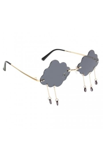 WRITWAA 1 Paire De Lunettes De Soleil DEau Suspendues En Nuage Lunettes De Soleil Sans Monture Pour Femmes Lunettes De Mode 