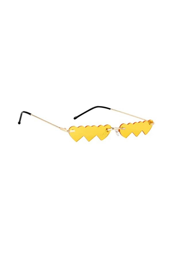 Sosoport 1Pc Coeur Lunettes De Soleil Coeur Forme Nuances Lunettes Unique Protection Lunettes De Soleil Été Accessoires Pour