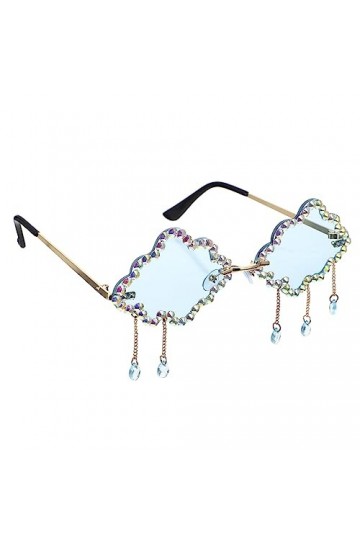 CALLARON 1 Paire De Lunettes De Soleil Nuage Accessoires Pour Femmes Des Années 90 Lunettes De Soleil Disco Des Années 90 Lun