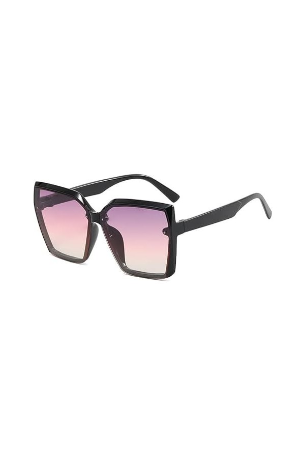 monmandi Lunettes de soleil tendance pour femme, gris