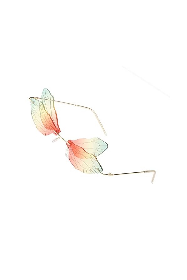 SOIMISS Lunettes De Soleil Libellule Lunettes De Soleil Tendance Pour Femmes Nuances De Lunettes Irrégulières Lunettes Vintag