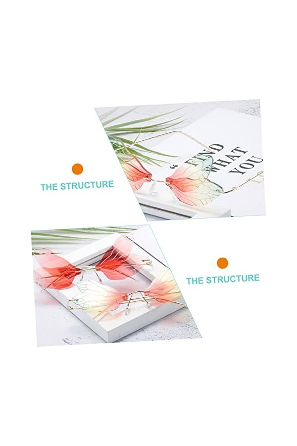 SOIMISS Lunettes De Soleil Libellule Lunettes De Soleil Tendance Pour Femmes Nuances De Lunettes Irrégulières Lunettes Vintag