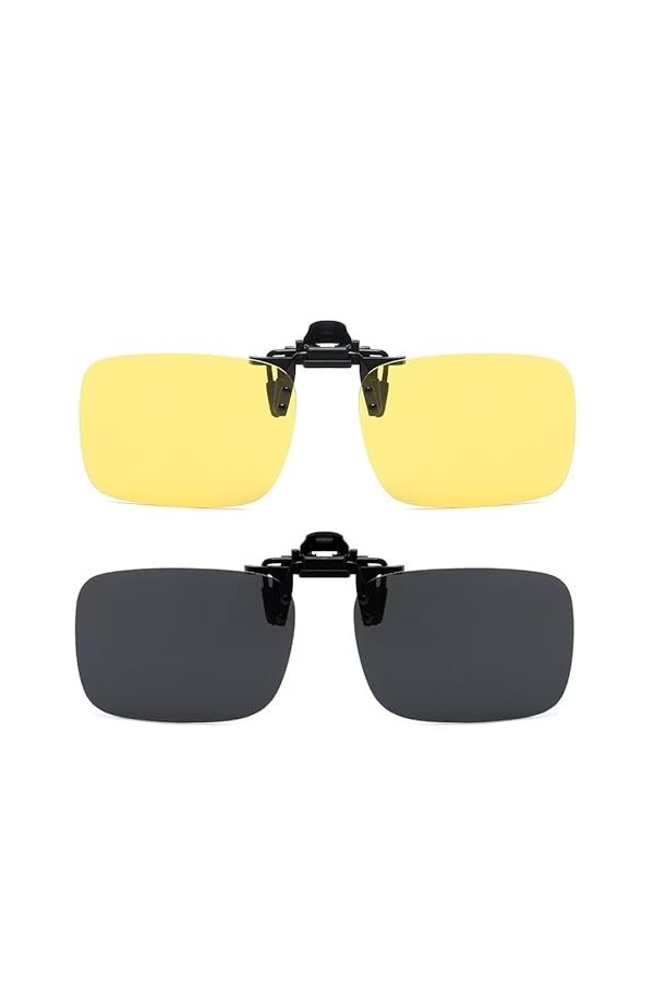 Musivon Lunettes de soleil pour porteurs de lunettes de soleil - Pour homme et femme - Clip de lunettes de soleil polarisées,