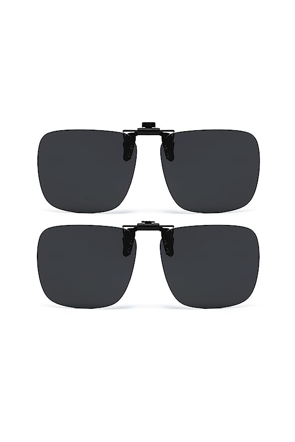 Musivon Lunettes de soleil pour porteurs de lunettes de soleil - Pour homme et femme - Clip de lunettes de soleil polarisées,