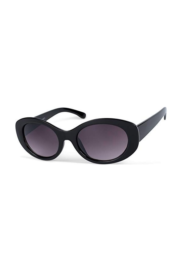 styleBREAKER Lunettes de soleil papillon pour femmes avec une large monture en plastique et des verres ovales en polycarbonat