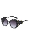2022 New Round Steampunk Sunglasses Luxury Vintage Women Men Metal Punk Sun Glasses UV400 Shades Eyewear
