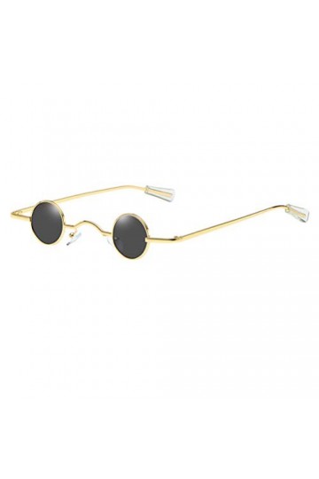 SOIMISS Petites lunettes de soleil rondes Lunettes créatives Lunettes de fête Lunettes de plage pour hommes et femmes Noir ,