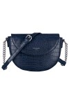 David Jones - Petit Sac Bandoulière Crocodile Femme - Sac à Main Cuir PU Matelassé Croco Porté Epaule - Besace Sacoche Chaîne