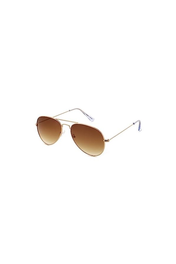 Basley Lunettes de Soleil Unisexes 8302-a-50, Or, Taille Unique Femme