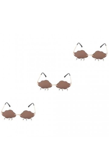 Abaodam 1 Paire Lunettes De Soleil Nuage Lunettes De Soleil Des Années 70 Lunettes De Soleil Halloween Rave Lunettes Sans Cad