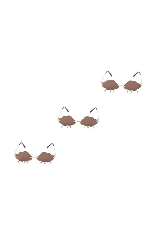 Abaodam 1 Paire Lunettes De Soleil Nuage Lunettes De Soleil Des Années 70 Lunettes De Soleil Halloween Rave Lunettes Sans Cad