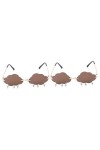 Abaodam 1 Paire Lunettes De Soleil Nuage Lunettes De Soleil Des Années 70 Lunettes De Soleil Halloween Rave Lunettes Sans Cad
