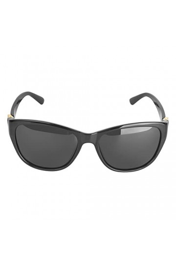 Alomejor Lunettes de Polarisées pour Femmes, Lunettes de de Conduite en Plein Air Classiques élégantes en Métal pour Femmes 