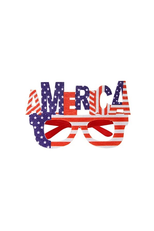 1 paire de lunettes de soleil drapeau patriotique style rétro années 80 pour homme et femme fête de ski, rose, taille unique