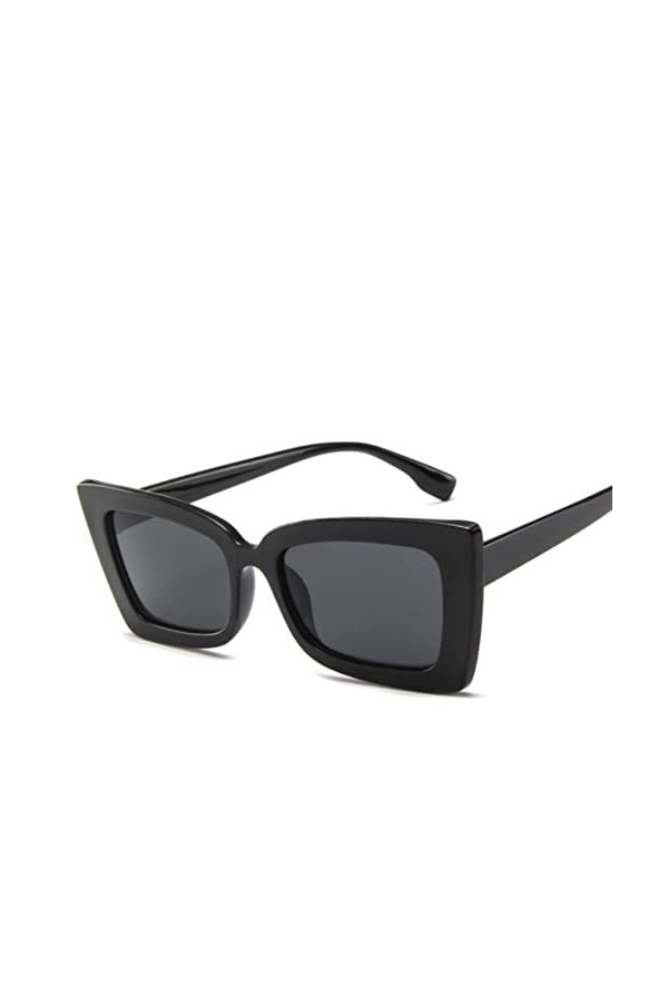 RCJOLLZ Lunettes de Soleil carrées Femmes Plastique rétro Lunettes de Soleil Femmes/Hommes Lunettes Vintage