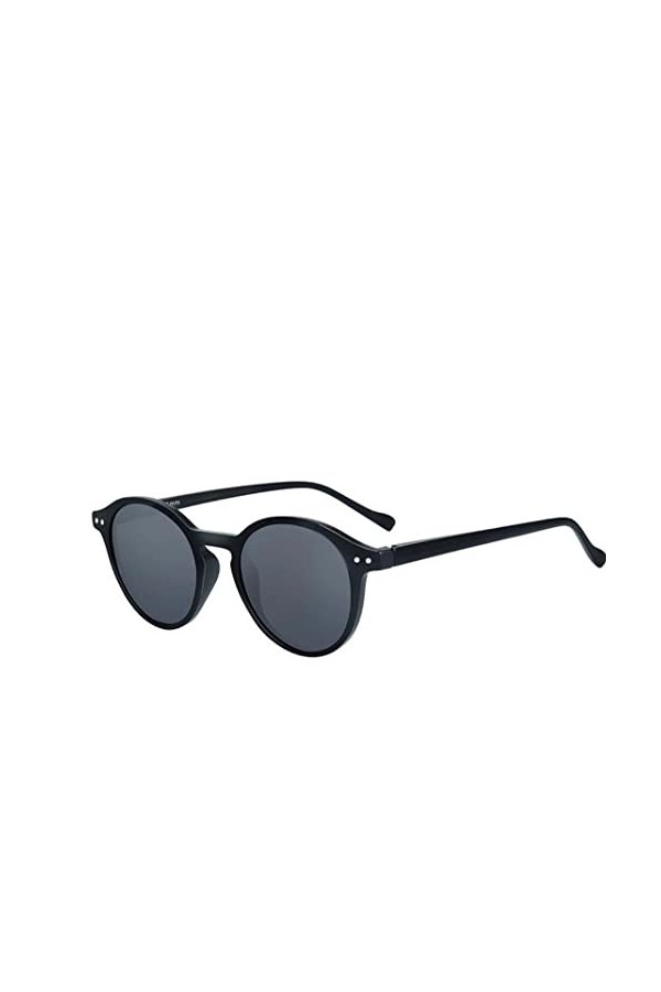 Vintange Sunglasses Lunettes de soleil rondes modèle ZEN rondes rondes rétro VINTAGE UV400, Noir , Medium