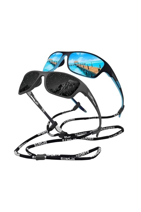 DAGORD Les lunettes de soleil de sport pour hommes et femmes sont votre compagnon fiable pour les activités de plein air acti
