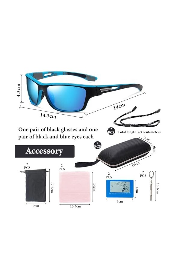DAGORD Les lunettes de soleil de sport pour hommes et femmes sont votre compagnon fiable pour les activités de plein air acti
