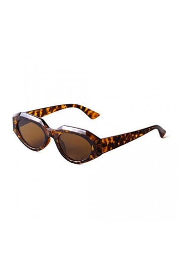ADE WU lunettes de soleil œil de chat à la mode vintage grosses lunettes irrégulières avec protection UV pour femmes et homme