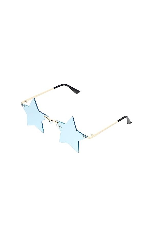 Abaodam 1 Paire Lunettes De Soleil De Fête Lunettes De Soleil Personnalisées Décor Rétro Verres Clairs Cadeaux De Noël En For