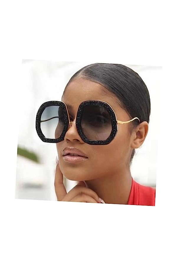 Sosoport Diamant Lunettes De Soleil Lunettes De Soleil À La Mode Pour Les Femmes Été Lunettes Fête Hawaïenne Lunettes Femmes 