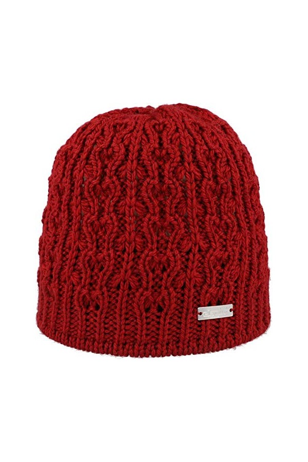 Eisglut Emilia Merino Bonnet Femme, Bordeaux, M 57-58cm