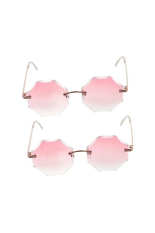 SOIMISS 2 Pièces Lunettes De Soleil Sans Monture Femmes Lunettes De Soleil De Mode Femmes Lunettes Lunettes Élégantes Pour Le