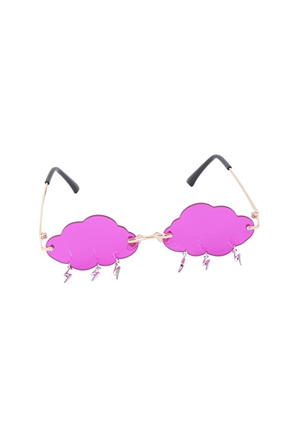 STOBOK 1 Paire De Lunettes De Soleil Nuage Lunettes Sans Monture Nuances En Forme De Nuage Lunettes De Soleil Sans Monture Lu