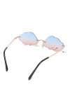 STOBOK 1 Paire De Lunettes De Soleil Nuage Lunettes Sans Monture Nuances En Forme De Nuage Lunettes De Soleil Sans Monture Lu