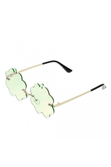 NUOBESTY Lunettes de Soleil de Nuages ​​sans Serrage Verres D Onde sans Cadre Mignons Lunettes de Soleil 90 Verrures Disco N