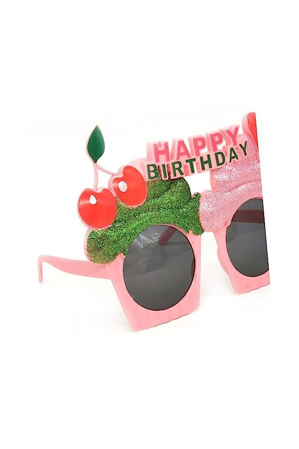 Abaodam 2 Pièces Lunettes De Soleil Anniversaire Verre Nouveauté Lunettes Daccessoires Photo Lunettes De Coeur Lunettes De F