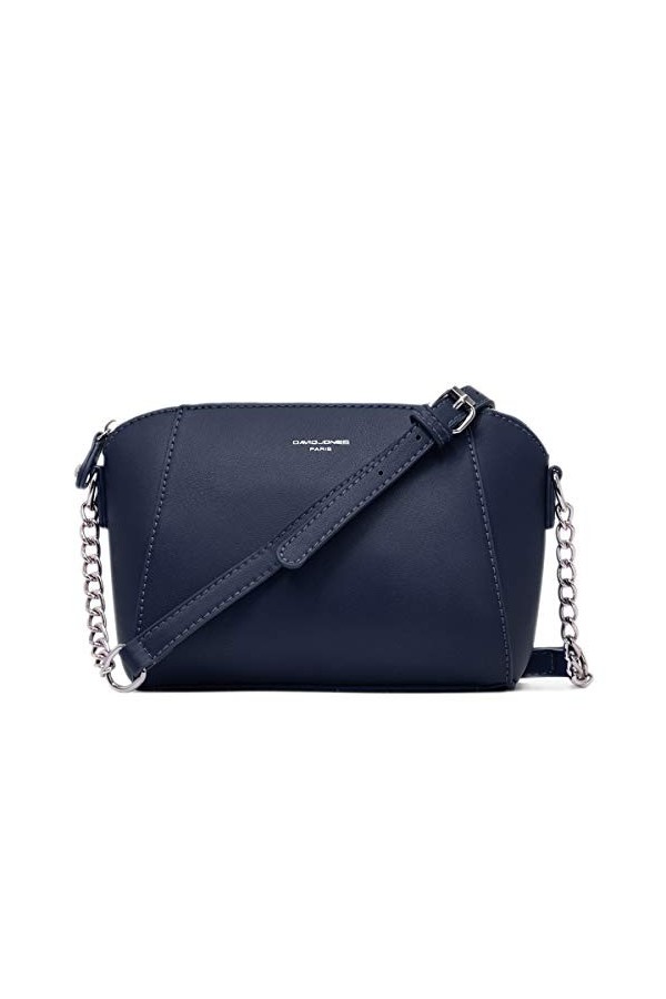 David Jones - Petit Sac Bandoulière Croisé Femme Trapèze - Cuir PU - Pochette Soirée Mode Travail Shopping Elégant Tendance C