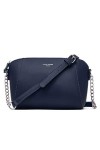 David Jones - Petit Sac Bandoulière Croisé Femme Trapèze - Cuir PU - Pochette Soirée Mode Travail Shopping Elégant Tendance C