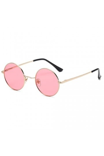 Deekynoop Petites lunettes de soleil rétro rondes classiques polarisées lunettes de soleil hommes femmes, Cadre doré | Lenti