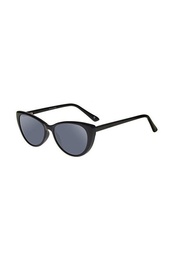 zerOne five Lunettes de soleil modèle Brich forme classique Œil de chat pour femme Havana/Gris Vert 