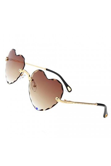 OGOBVCK des lunettes en forme de cœur mode femme fille coloré lunettes gradient lunettes Tea 