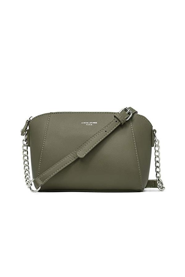 David Jones - Petit Sac Bandoulière Croisé Femme Trapèze - Cuir PU - Pochette Soirée Mode Travail Shopping Elégant Tendance C