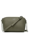 David Jones - Petit Sac Bandoulière Croisé Femme Trapèze - Cuir PU - Pochette Soirée Mode Travail Shopping Elégant Tendance C