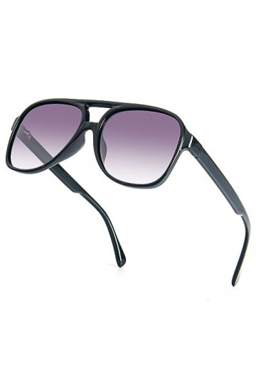 Retro Square Lunettes de soleil polarisées pour homme et femme, Gris 1