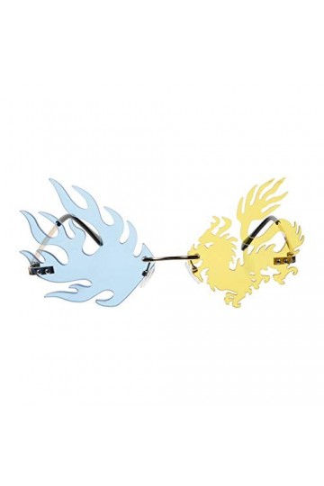 VALICLUD 1 Pc Lunettes De Soleil Sans Cadre Lunettes De Soleil Étranges Rétro Lunettes Accessoires Photo Lunettes De Soleil F