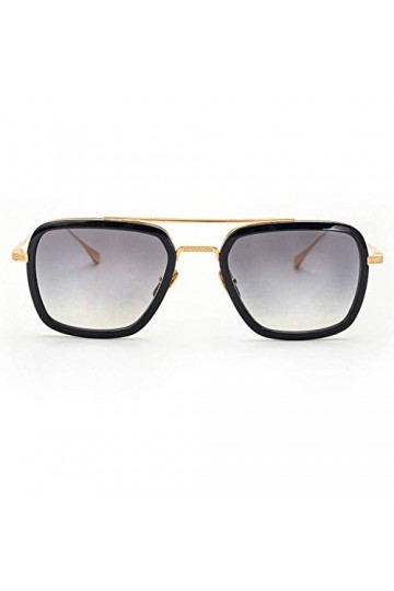 FSIGOM Lunettes Spiderman Edith,Rétro square des lunettes de soleil cadre métallique pour hommes et femmes lunettes de soleil