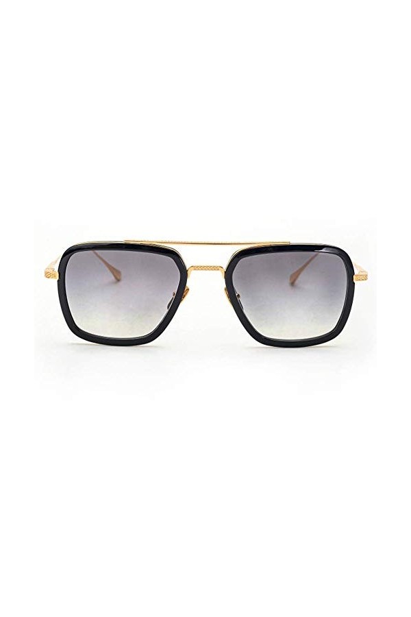 FSIGOM Lunettes Spiderman Edith,Rétro square des lunettes de soleil cadre métallique pour hommes et femmes lunettes de soleil