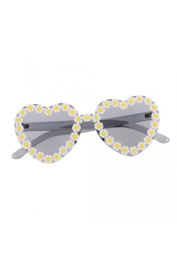 VILLCASE Lunettes De Soleil Coeur Lunettes De Tir Lunettes De Soleil Pour Femmes Mode Lunettes DÉté À La Mode Goody Sac Char