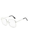 Inception Pro Infinite - Grandes lunettes carrées pour femme, vintage, rétro tendance, idée cadeau. - Transparent - taille un