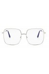 Inception Pro Infinite - Grandes lunettes carrées pour femme, vintage, rétro tendance, idée cadeau. - Transparent - taille un